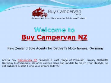 Caravan Rental NZ, Motorhomes For Sale, Dethleffs Campervans