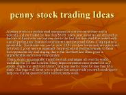 penny stocks
