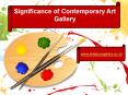 Significance of Contemporary Art Gallery PowerPoint PPT Presentation