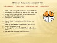 22  July 13 -Current Events | Current News | Entertainment News