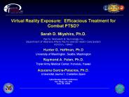 VRE-Efficacious Tx for PTSD?