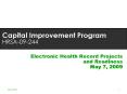 Capital Improvement Program HRSA-09-244 PowerPoint PPT Presentation