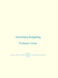 Advertising Budgeting PowerPoint PPT Presentation