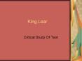 King Lear PowerPoint PPT Presentation