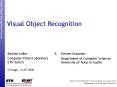 Visual Object Recognition Tutorial PowerPoint PPT Presentation