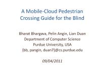 A Mobile-Cloud Pedestrian Crossing Guide for the Blind