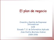 El plan de negocio