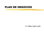 PLAN DE NEGOCIOS