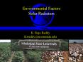 Environmental Factors Solar Radiation PowerPoint PPT Presentation