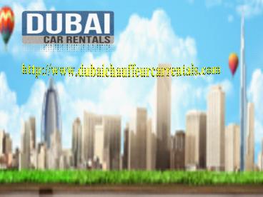 Car Rentals Dubai