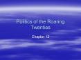 Politics of the Roaring Twenties PowerPoint PPT Presentation