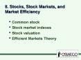 8. Stocks, Stock Markets, and Market Efficiency PowerPoint PPT Presentation