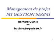 Management de projet M1 GESTION SEGMI