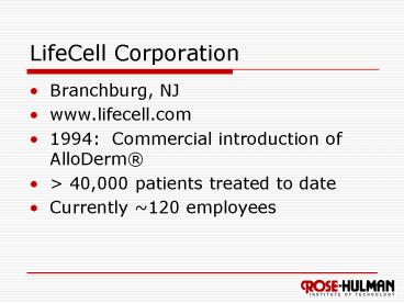LifeCell Corporation