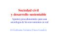 Sociedad civil y desarrollo sustentable PowerPoint PPT Presentation
