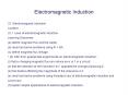 Electromagnetic Induction PowerPoint PPT Presentation