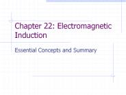 Chapter 22: Electromagnetic Induction