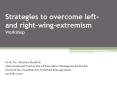 Strategies to overcome left- and right-wing-extremism Workshop PowerPoint PPT Presentation