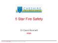 5 Star Fire Safety PowerPoint PPT Presentation