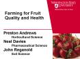 Farming for Fruit Quality and Health PowerPoint PPT Presentation