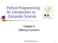 Python Programming: An Introduction to Computer Science PowerPoint PPT Presentation