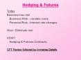 Hedging PowerPoint PPT Presentation