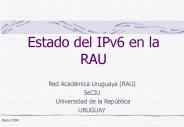 Estado del IPv6 en la RAU