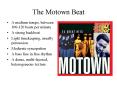 The Motown Beat PowerPoint PPT Presentation