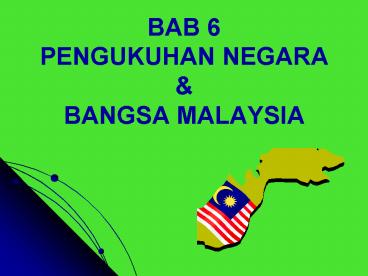 BAB 6 PENGUKUHAN NEGARA