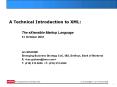 A Technical Introduction to XML: PowerPoint PPT Presentation