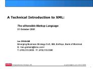 A Technical Introduction to XML: