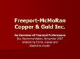Freeport-McMoRan Copper PowerPoint PPT Presentation
