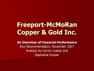 Freeport-McMoRan Copper