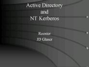 Active Directory and NT Kerberos
