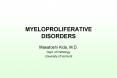 MYELOPROLIFERATIVE DISORDERS PowerPoint PPT Presentation