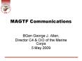 MAGTF Communications PowerPoint PPT Presentation