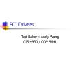 PCI Drivers PowerPoint PPT Presentation