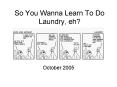 So You Wanna Learn To Do Laundry, eh? PowerPoint PPT Presentation