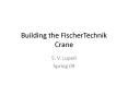 Building the FischerTechnik Crane PowerPoint PPT Presentation