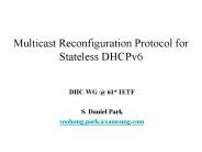 Multicast Reconfiguration Protocol for Stateless DHCPv6