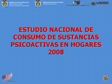 ESTUDIO NACIONAL DE CONSUMO DE SUSTANCIAS PSICOACTIVAS EN HOGARES