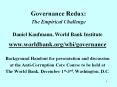 Governance Redux: The Empirical Challenge PowerPoint PPT Presentation