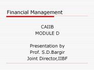 Financial Management