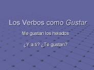 Los Verbos como Gustar