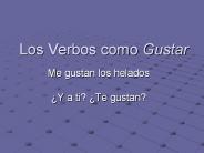 Los Verbos como Gustar