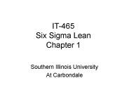 IT-465 Six Sigma Lean Chapter 1