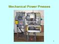 Mechanical Power Presses PowerPoint PPT Presentation