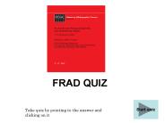 FRAD QUIZ