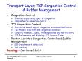Transport Layer: TCP Congestion Control PowerPoint PPT Presentation