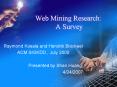 Web Mining Research: A Survey PowerPoint PPT Presentation